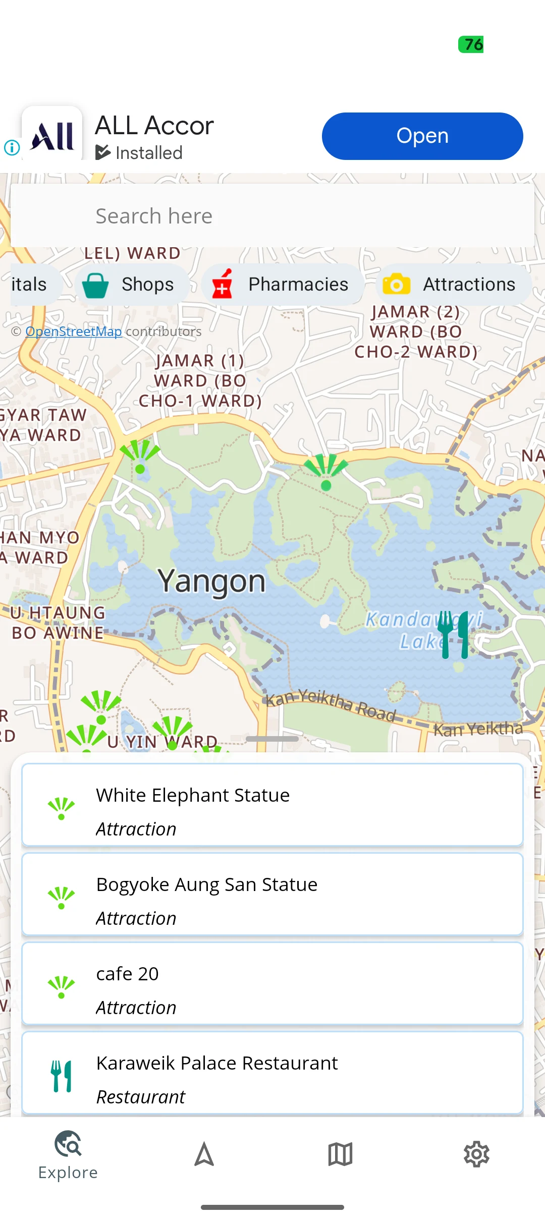 Yangon Offline Map screenshot