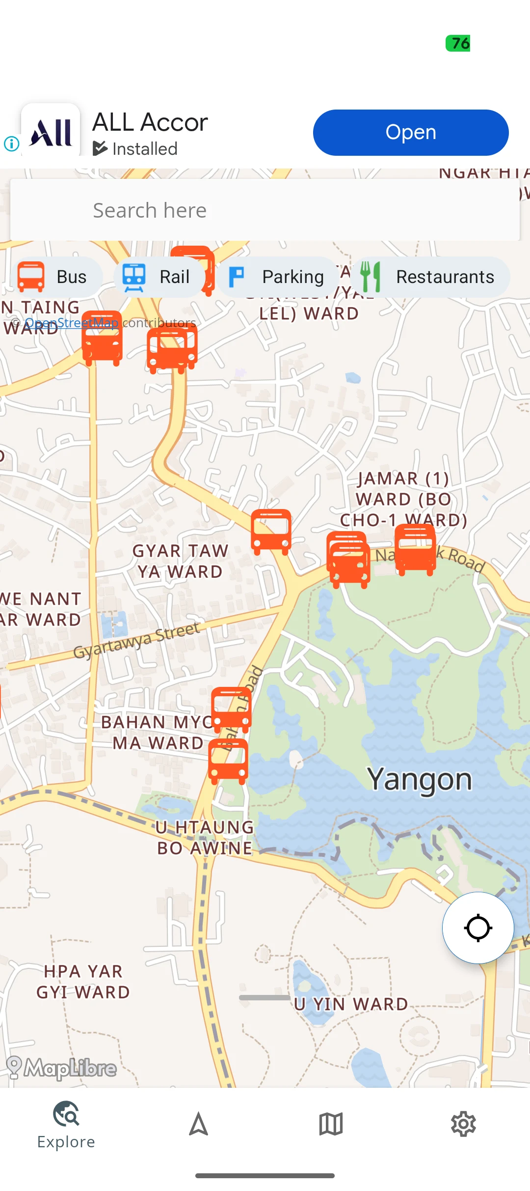 Yangon Offline Map screenshot